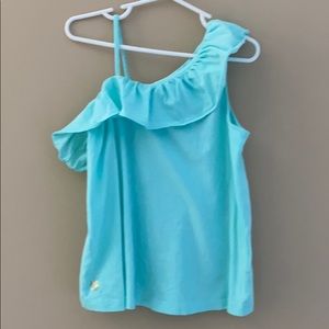 Lilly Pulitzer one should ruffle top.